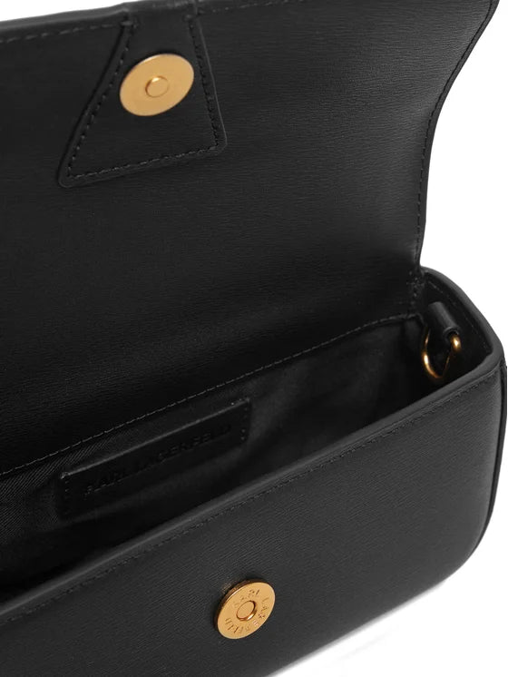 Geanta/Portofel Lock SM Shoulderbag Black Karl Lagerfeld