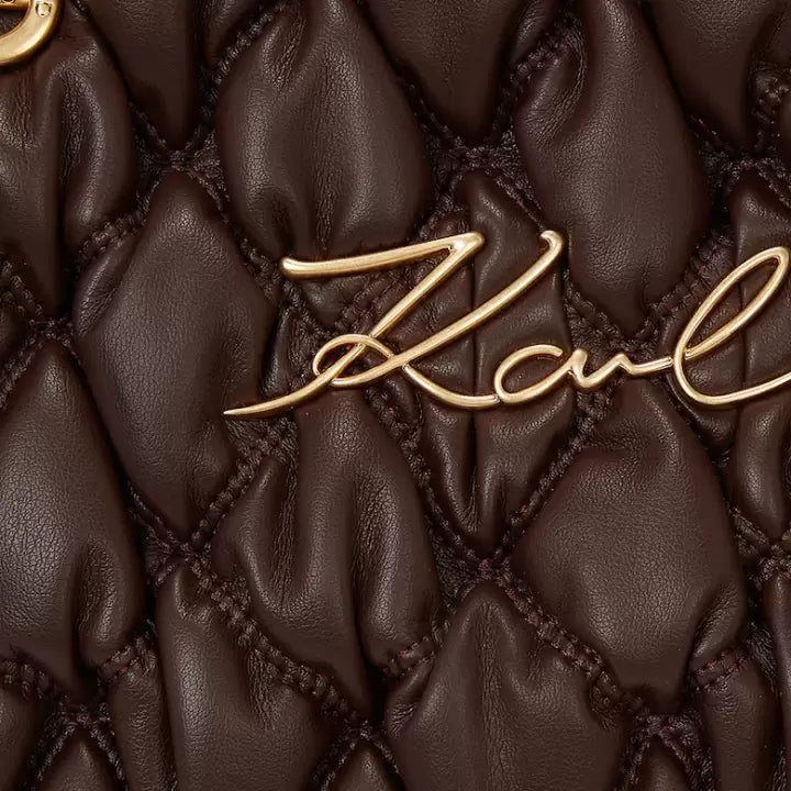 Geanta Signature Kuilt Chocolate - Karl Lagerfeld