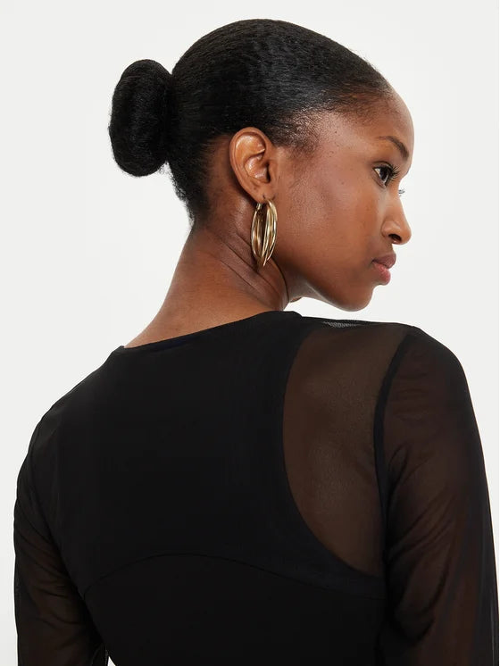 Rochie Fitted Mesh Mini Dress - Karl Lagerfeld