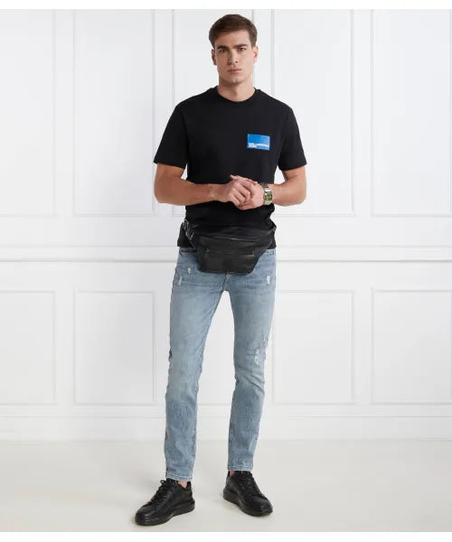 Tricou Regular SSLV LOGO TEE  Black - Karl Lagerfeld