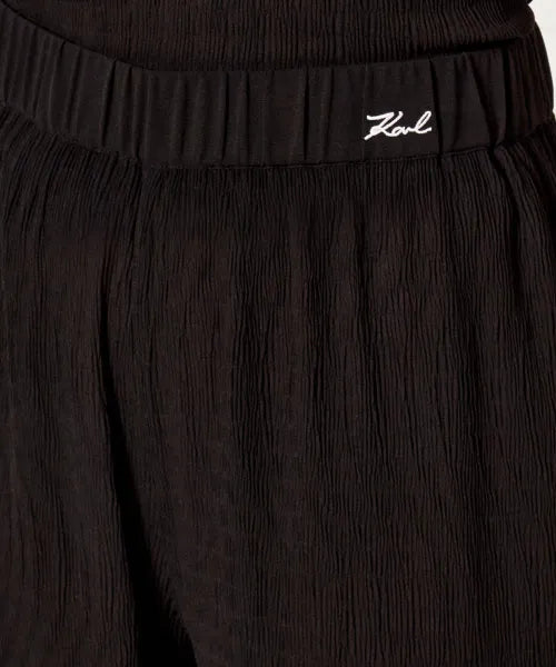 Pantaloni DNA Plisse Beach Trousers Karl Lagerfeld