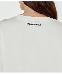 Camasa Noapte Ikon T-shirt Dress Cream - Karl Lagerfeld