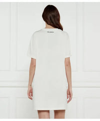 Camasa Noapte Ikon T-shirt Dress Cream - Karl Lagerfeld