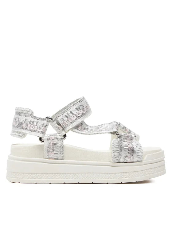 LIU JO Sandale Chantal 713 Grosgrain White