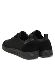 LIU JO Men Riva 09 Sneaker Knit Cow Suede Black
