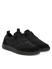 LIU JO Men Riva 09 Sneaker Knit Cow Suede Black