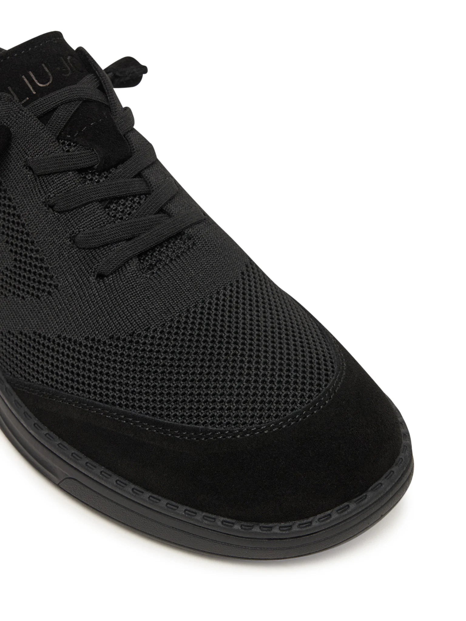 LIU JO Men Riva 09 Sneaker Knit Cow Suede Black