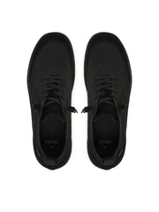 LIU JO Men Riva 09 Sneaker Knit Cow Suede Black