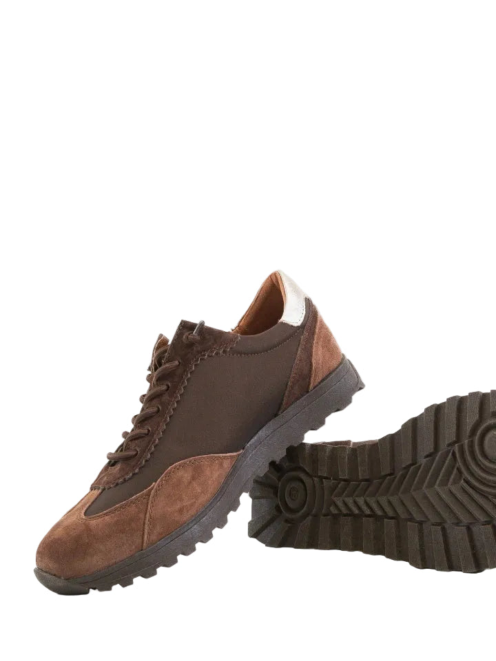 Pantofi Sport Piele Naturala Abra F002-600B Coffee