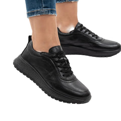 Pantofi Sport Piele Naturala Anda F001-977 Negru