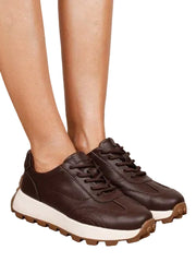 Pantofi Sport Piele Naturala Anda F002-661 COFFEE