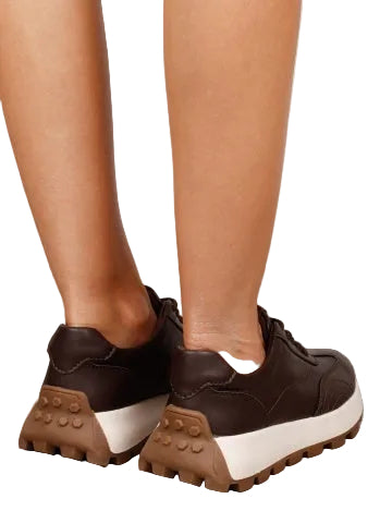 Pantofi Sport Piele Naturala Anda F002-661 COFFEE
