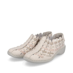 Pantofi Piele Naturala Rieker 413V8-60 Bej