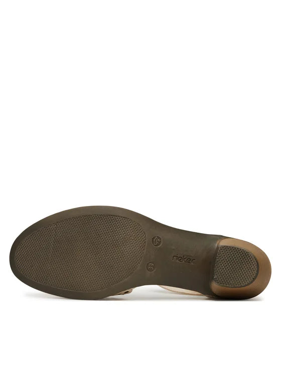 Pantofi Piele Naturala Rieker 40902-60 Bej