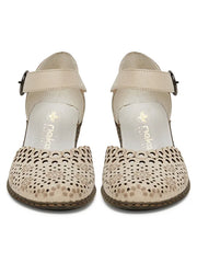 Pantofi Piele Naturala Rieker 40902-60 Bej