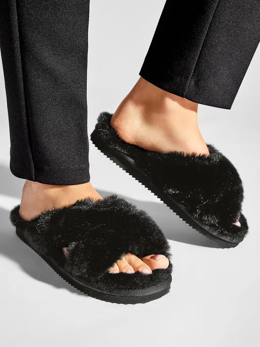 Papuci de casă Lala Slipper Negru - Michael Kors