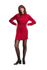 Rochie Charm Satin Shirt Dress Karl Lagerfeld