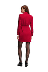 Rochie Charm Satin Shirt Dress Karl Lagerfeld