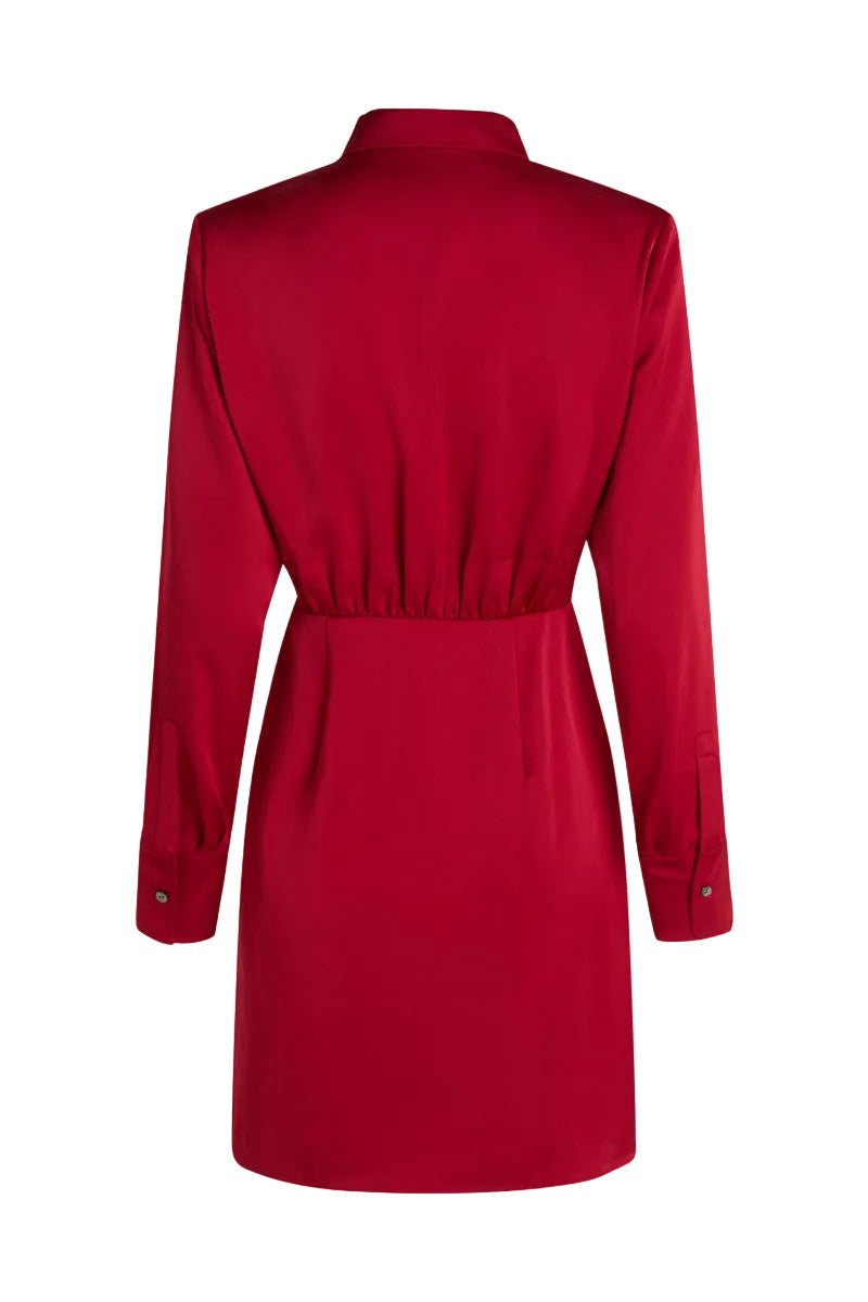 Rochie Charm Satin Shirt Dress Karl Lagerfeld