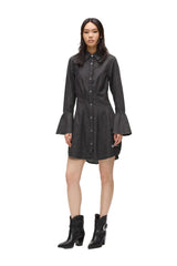 Rochie Din Denim Cu Maneci Evazate Karl Lagerfeld