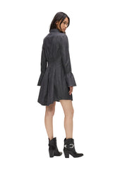 Rochie Din Denim Cu Maneci Evazate Karl Lagerfeld