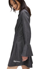 Rochie Din Denim Cu Maneci Evazate Karl Lagerfeld