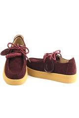 Pantofi Piele Naturala Feeling T003 Wine Red