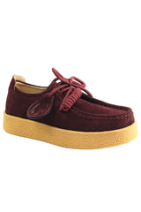 Pantofi Piele Naturala Feeling T003 Wine Red