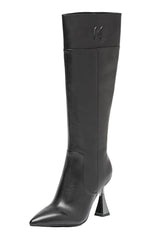 Cizme Piele Naturala Mid Calf Black - Karl Lagerfeld