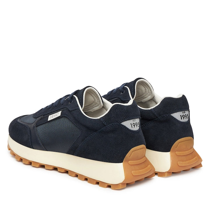 LIU JO Running 02 Sneaker Cow Suede Mesh Blu