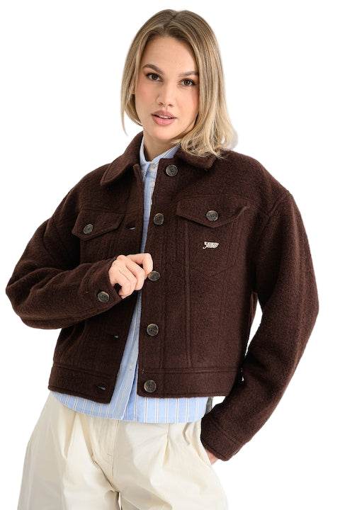 Jachetă din amestec de lână - Tommy Jeans