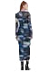 Rochie Aop Mesh Maxi Dress Karl Lagerfeld