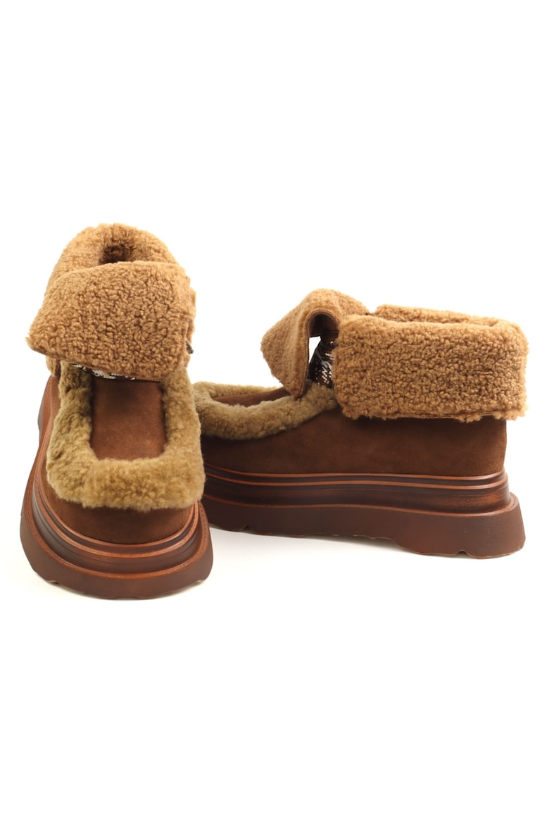 Ghete Piele Naturala Feeling M821 Coffee