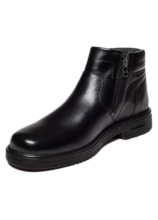 Ghete Piele Naturala Kodek-05 Black Parrotto