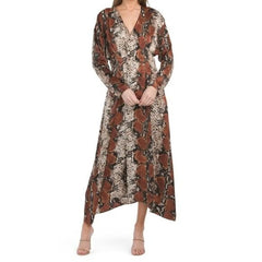 Rochie Lunga Imprimeu Sarpe Mango