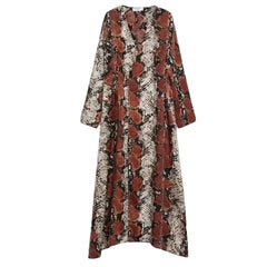 Rochie Lunga Imprimeu Sarpe Mango