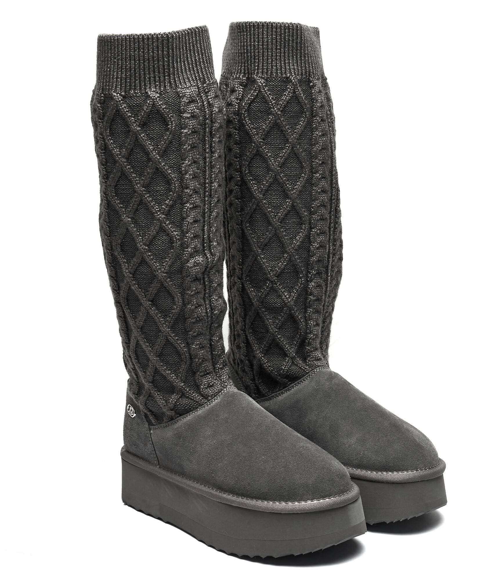 CIZME Liu Jo Jane 07 Wool Cow Suede Grey
