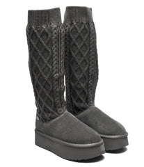 CIZME Liu Jo Jane 07 Wool Cow Suede Grey