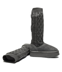 CIZME Liu Jo Jane 07 Wool Cow Suede Grey