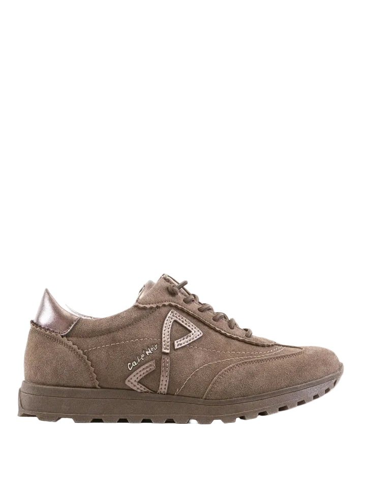Pantofi Sport Piele Naturala Abra F002-654 KHAKI SUEDE