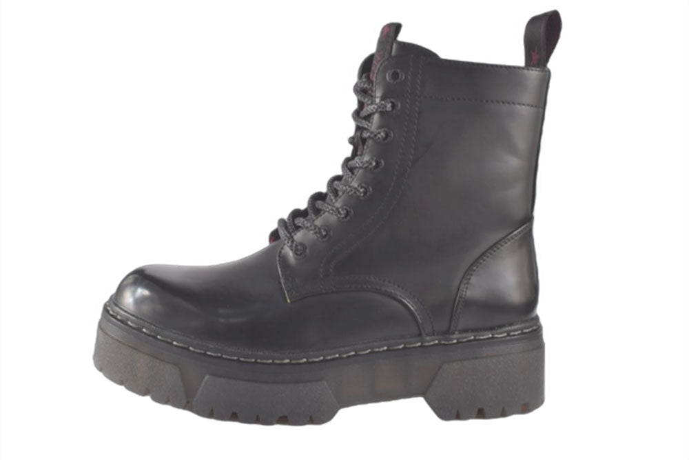 Ghete piele Naturala Wrangler Picadilly Hi Polished