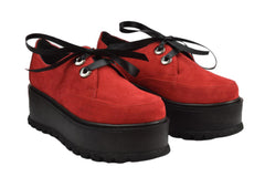 Pantofi Piele Naturala Valery Red TE20