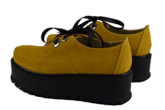 Pantofi Piele Naturala Valery Yellow TE20