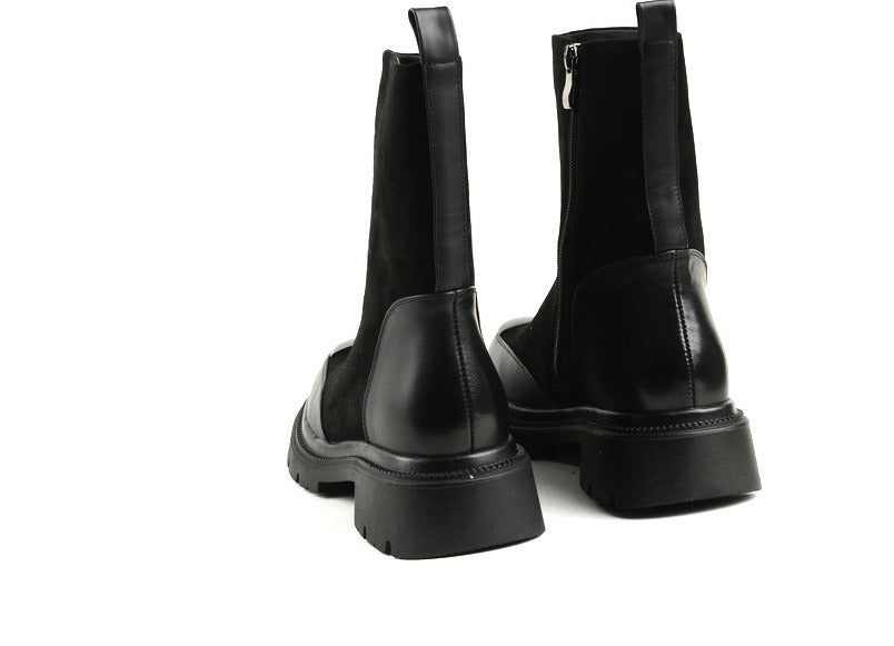 Ghete Piele Naturala Feeling HS008-1340 Black – fabricadollyshoes