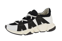 Sneakers Piele Naturala Byona White&Black