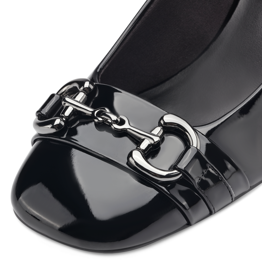 Pantofi Cu Toc Felicia Black Patent